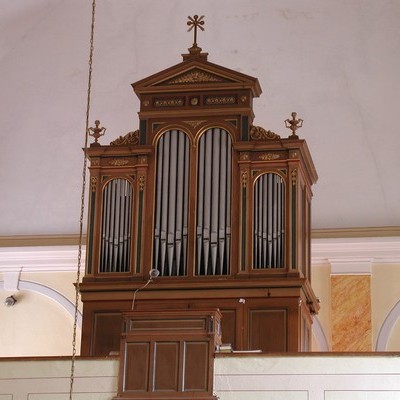 Jednomanuálový organ s pedálom I / P / 8/5 (7/4+1)