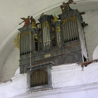 Stav organa pred rekonštrukciou - v ev. a. v. kostole v Sabinove.